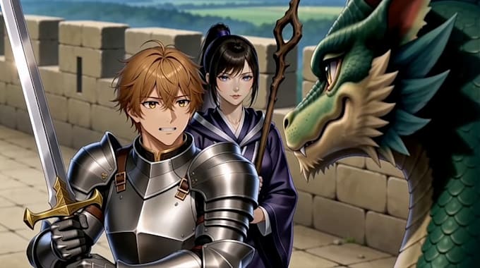 create ai anime short films with consistent characters
