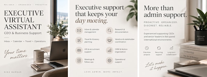 provide professional executive virtual assistant support