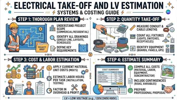 detailed electrical takeoff and cost estimation