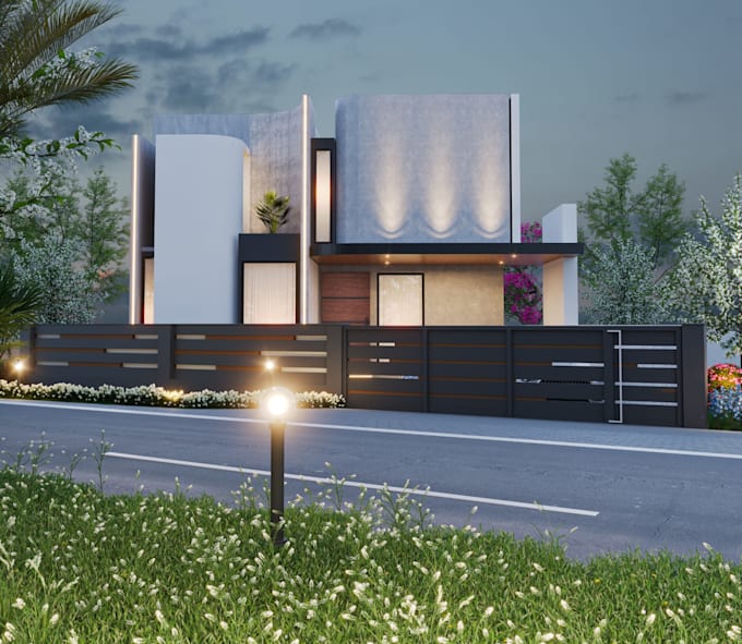 convert your floor plan into a 3d house model and rendering