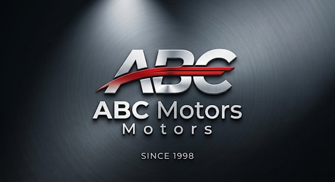 design modern 3d logo and metallic visual branding
