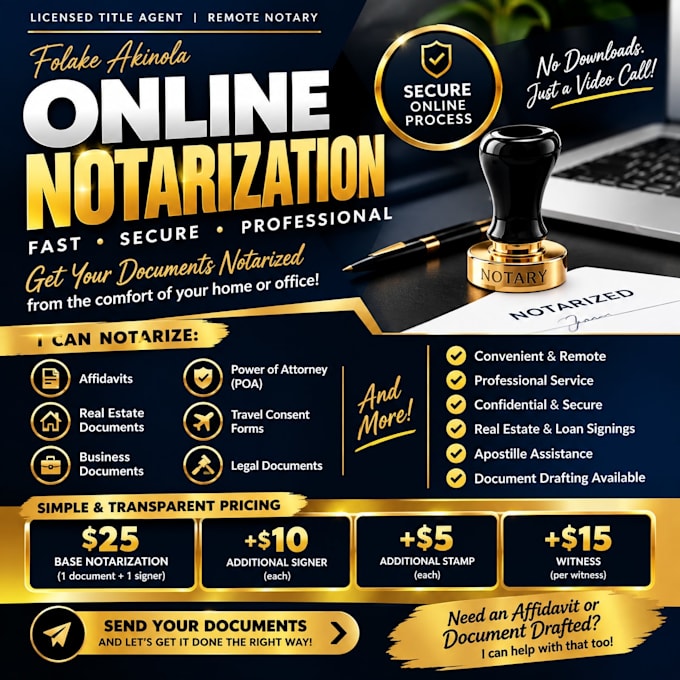 notarize documents remote USA and international remote notary public