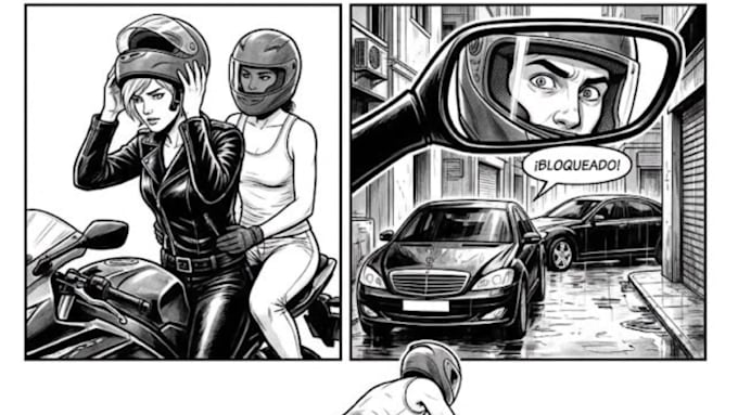 create detailed storyboard scenes with camera action composition frame and shot
