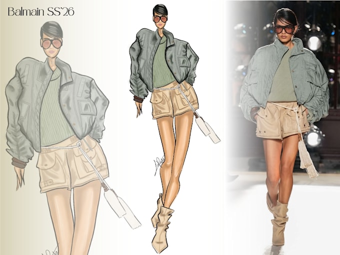 create a fashion illustration from your idea