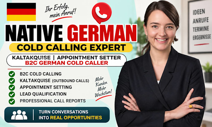 german cold calling expert kaltakquise appointment setter b2c german cold caller