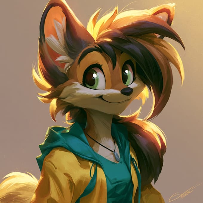 create a high quality anthro character in my unique style
