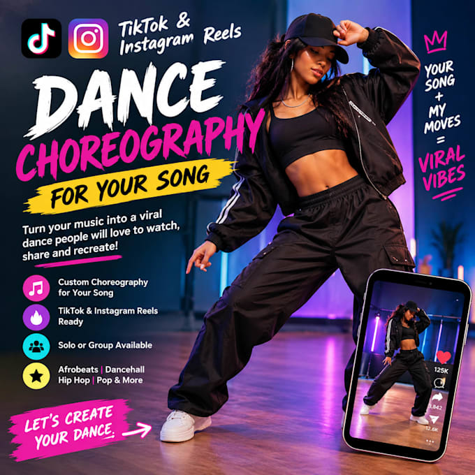 create viral tiktok dance instagram reels dance choreography dance