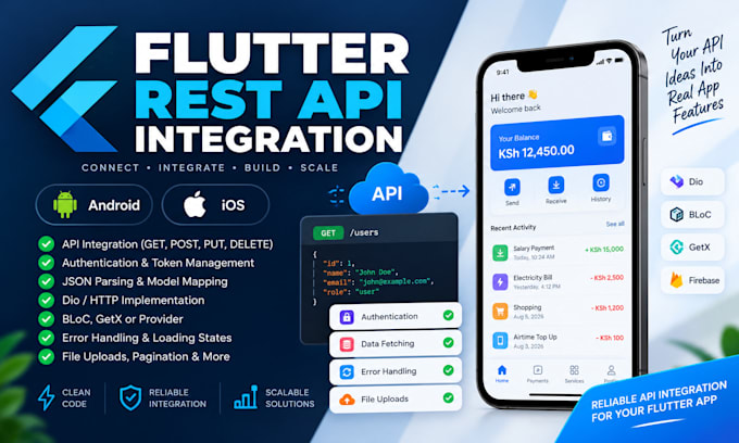 integrate rest API into your flutter mobile app