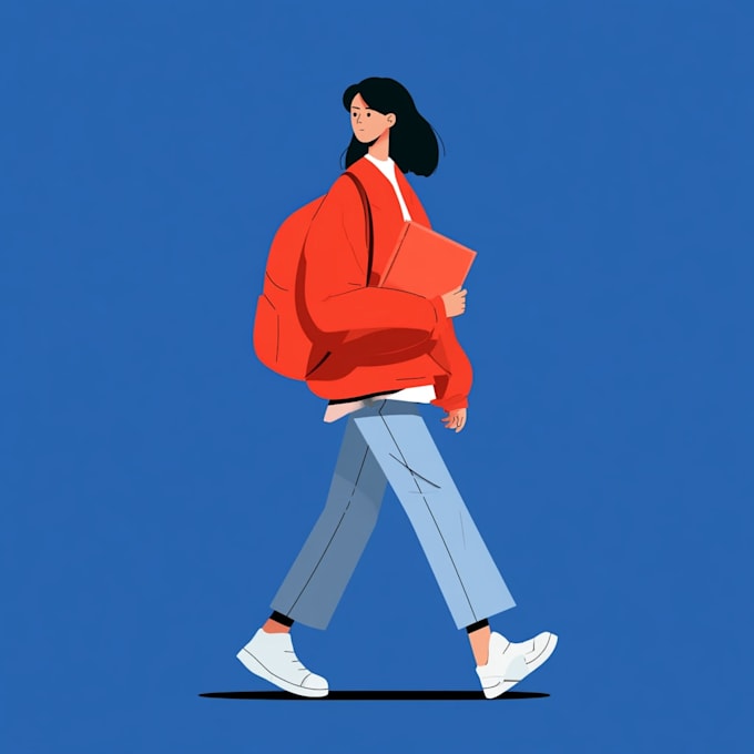 flat vector character illustration for anything