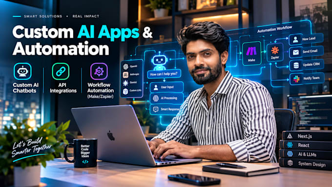 develop a modern 3d website full stack web app or ai landing page