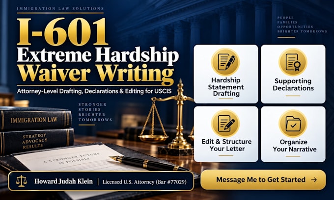 draft an immigration extreme hardship statement