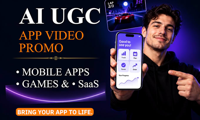 create ai ugc video ads for mobile apps, games and saas