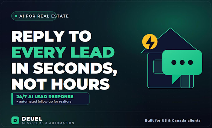 set up an ai lead response system for real estate and field services