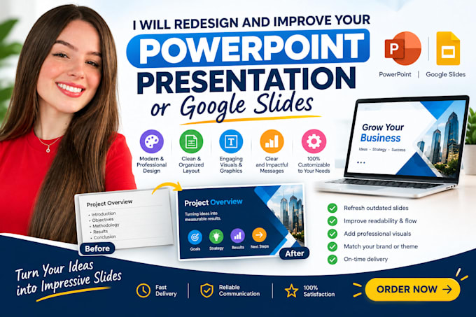 improve powerpoint or redesign powerpoint presentation