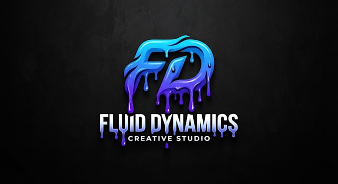 design a bold and creative dripping logo for your brand