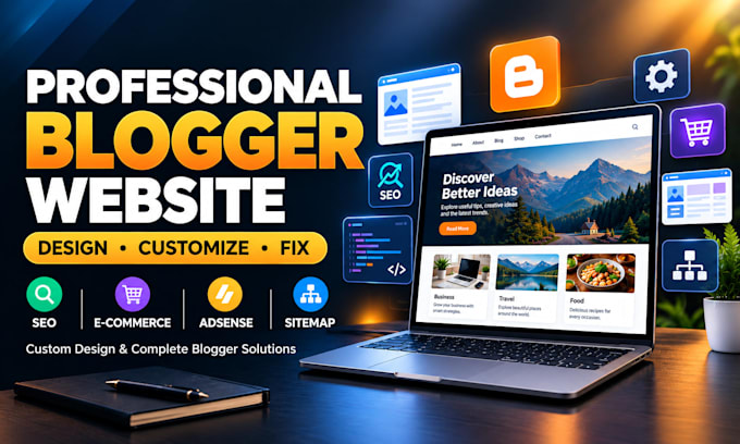 design blogger template and customize blogspot website