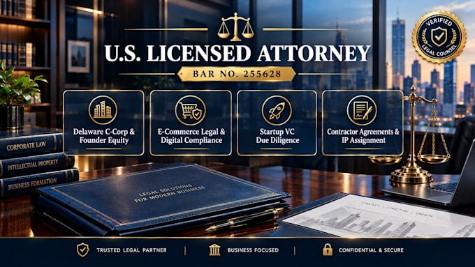 setup delaware c corp bylaws, founder equity, and startup legal docs