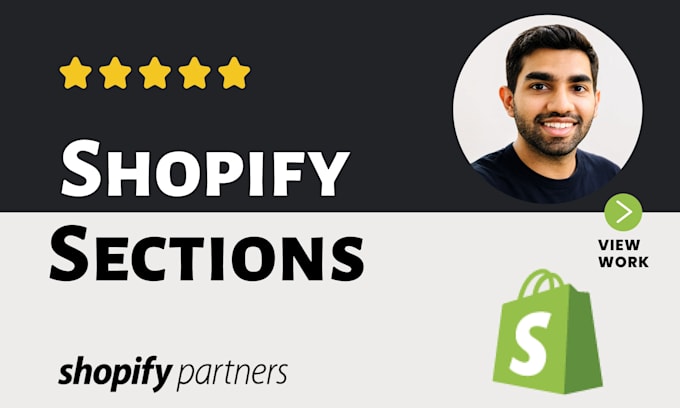 create custom shopify sections using liquid code