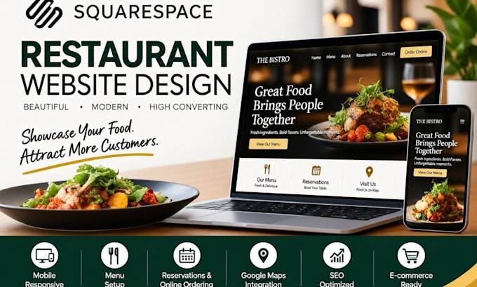 design squarespace restaurant website square online website wix studio website