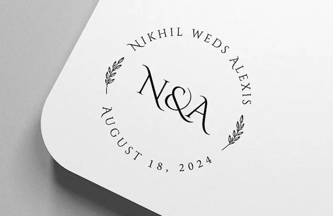 create wedding logo, monogram, or initials design