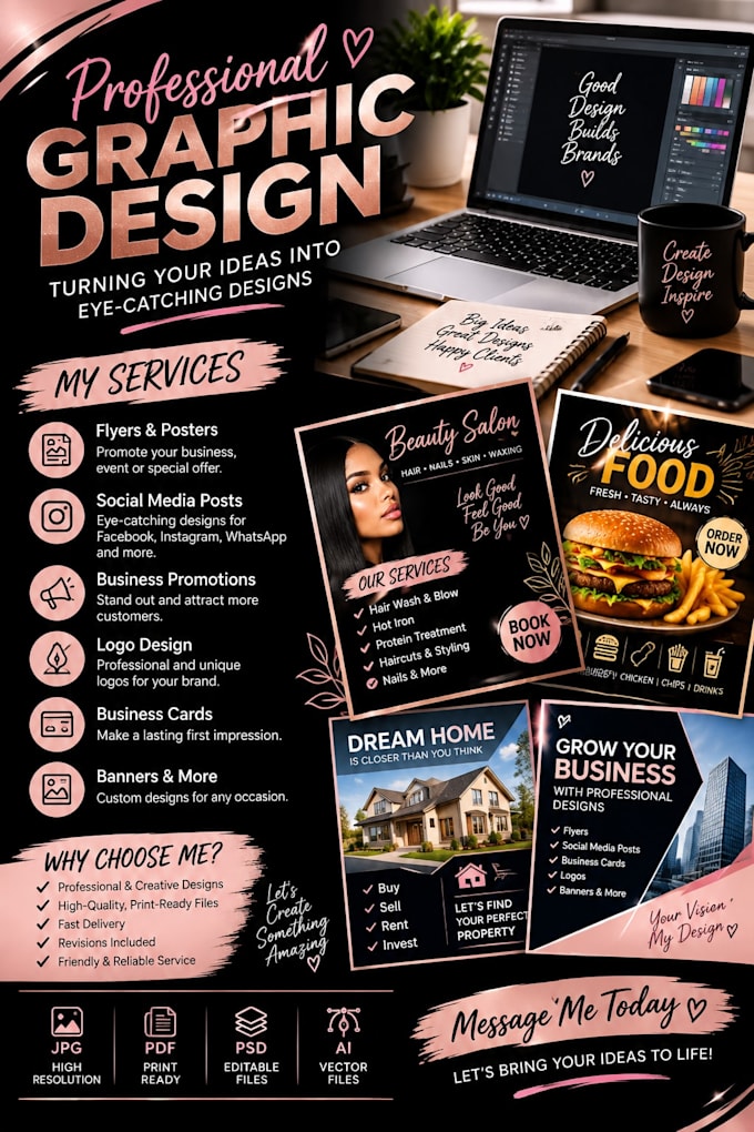 design professional flyers and posters