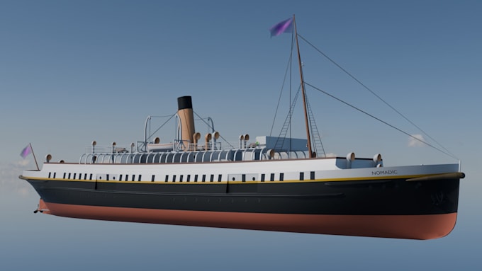 3d model a historical or custom ship for you