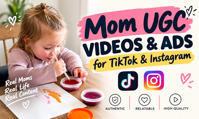 create authentic mom ugc videos and ads for tiktok and instagram