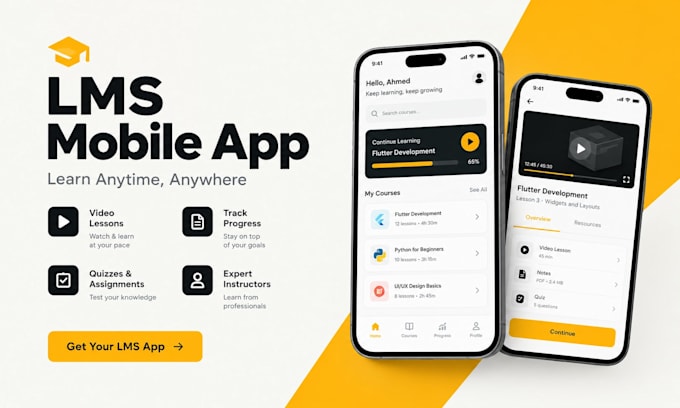 develop lms app school management system and elearning mobile app