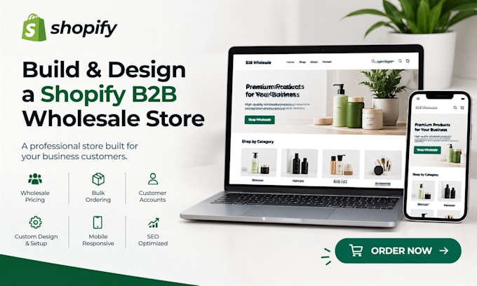 build and design a shopify b2b wholesale shopify store b2b ecommerce