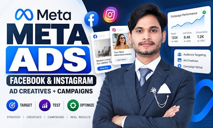 design facebook and instagram ads and meta ad creatives