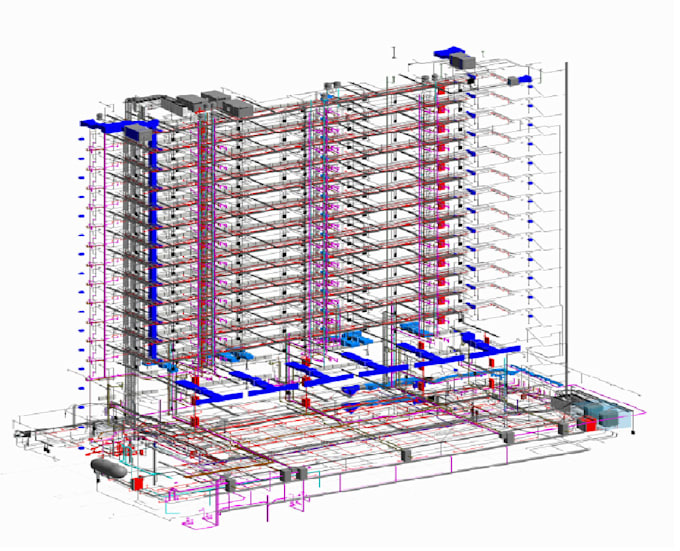get cad to bim conversion mep building services