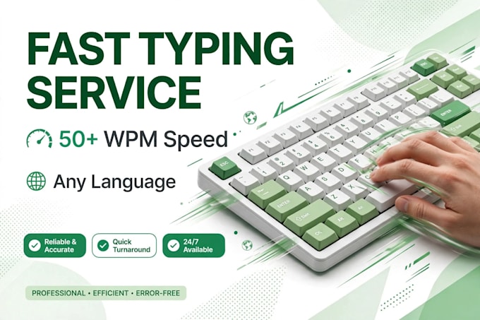 do fast typing data entry pdf to word conversion urgently