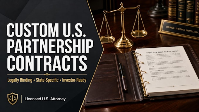 draft a legally binding startup partnership contract for your business