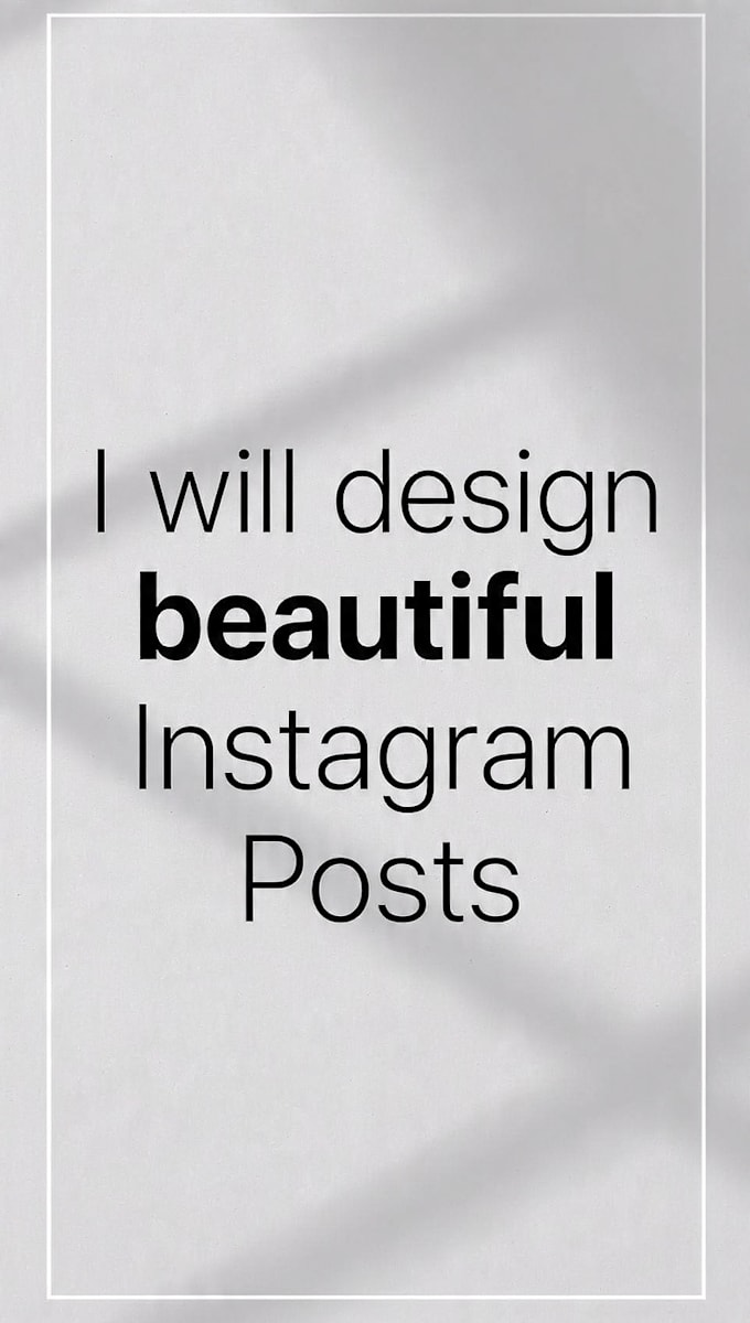 create instagram design for brand and business