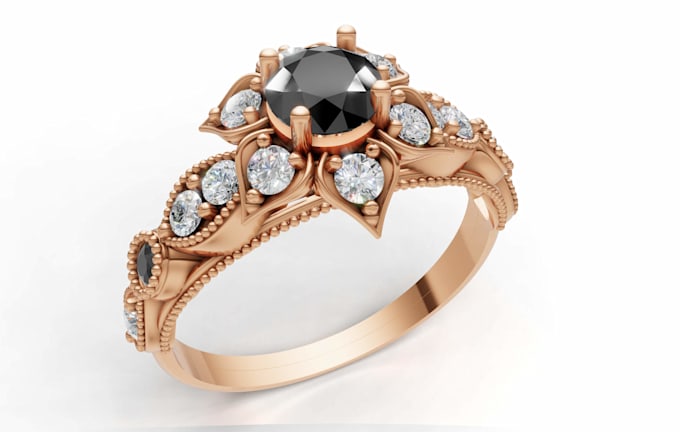 create custom 3d ring design and jewelry cad model