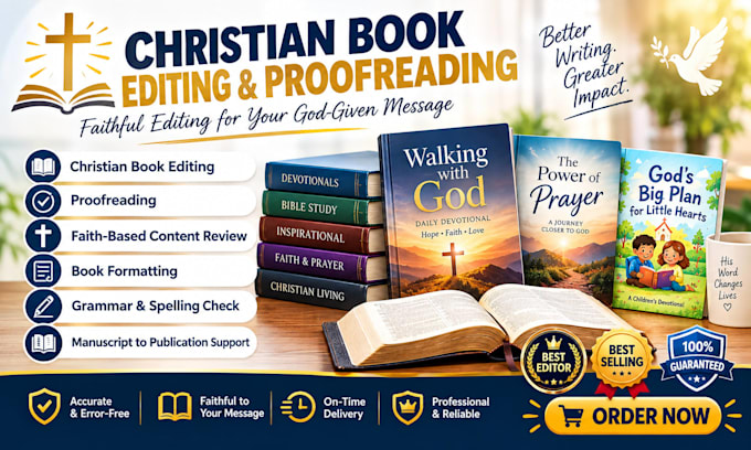 edit your christian book, proofreading, manuscript, line editing