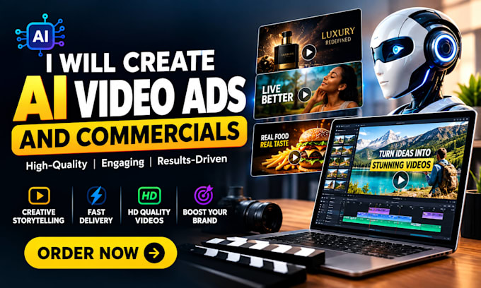 create ai video ads and commercials