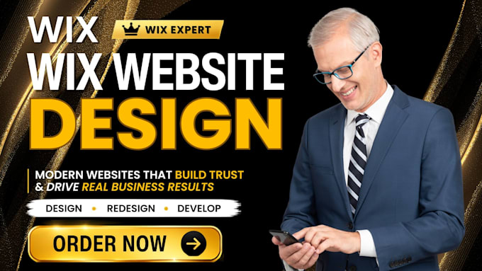 create wix website, wix website redesign wix website development