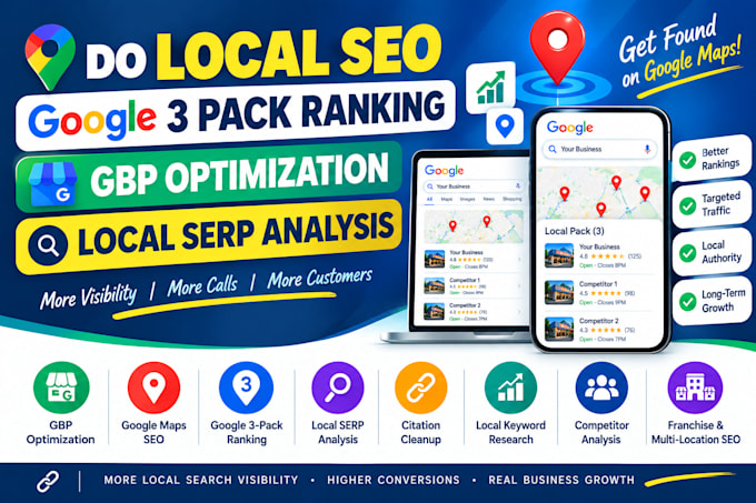 do local SEO google 3 pack ranking gbp optimization  local serp analysis