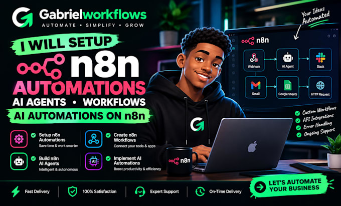 setup n8n automations, n8n ai agents, n8n workflows, ai automations on n8n