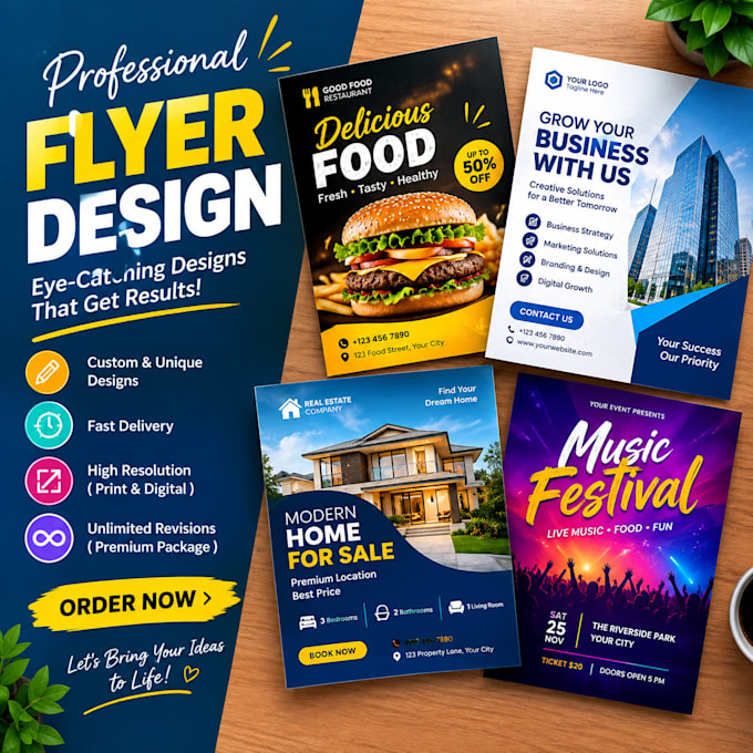 design a professional eye catching flyer