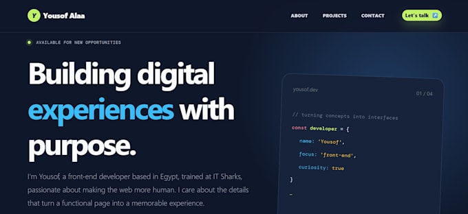 create responsive portofolio or business website