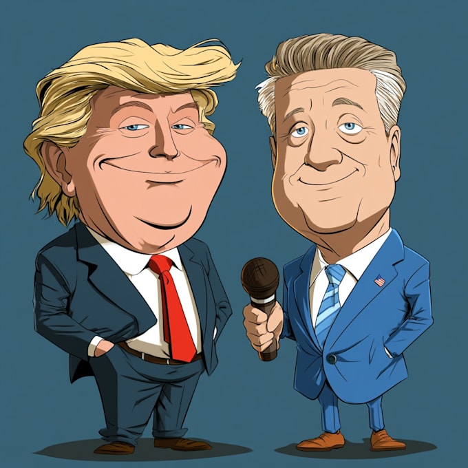 do a political or satirical cartoon