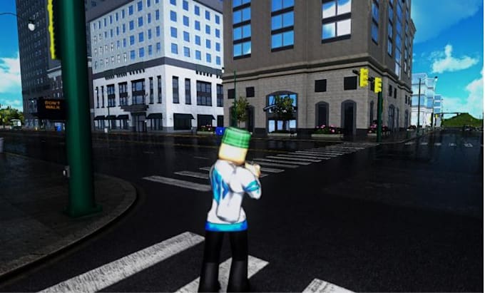 create realistic roblox city map, roblox map builder, game map, 3d environment