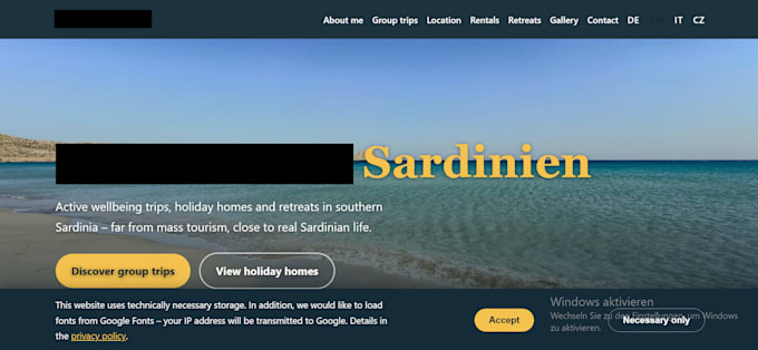 create a personalized website for you
