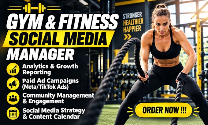 be your gym fitness coach SMM personal traine sport VA content creator marketing