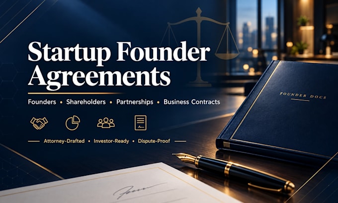draft comprehensive startup business agreements for founders