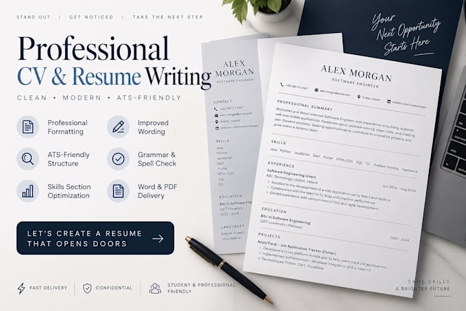 professionally format and improve your CV or resume