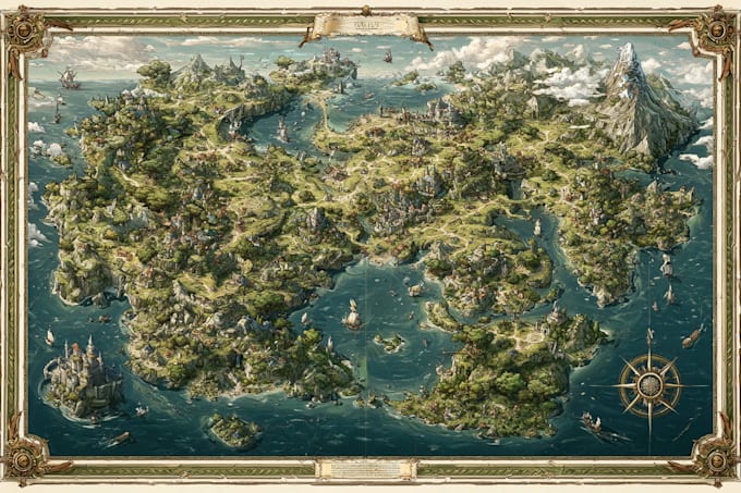 do a map illustration