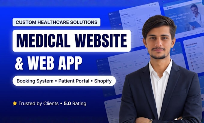 develop custom healthcare web app, medical website in shopify or code